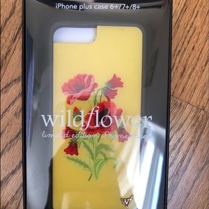 Wildflower iphone 6+/7+/8+ case